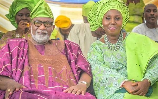 Rotimi Akeredolu and his wife, Betty