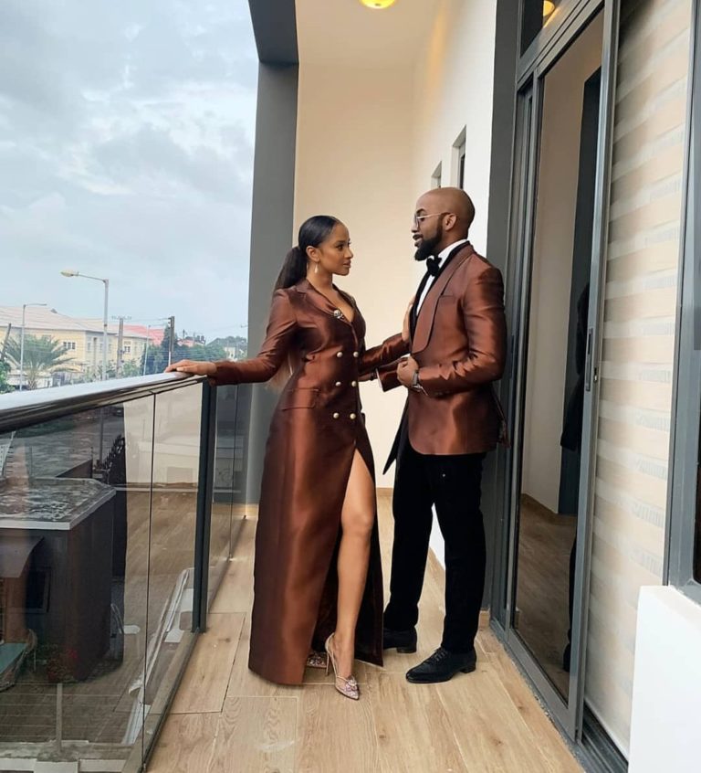 Banky W and wife Adesua Etomi