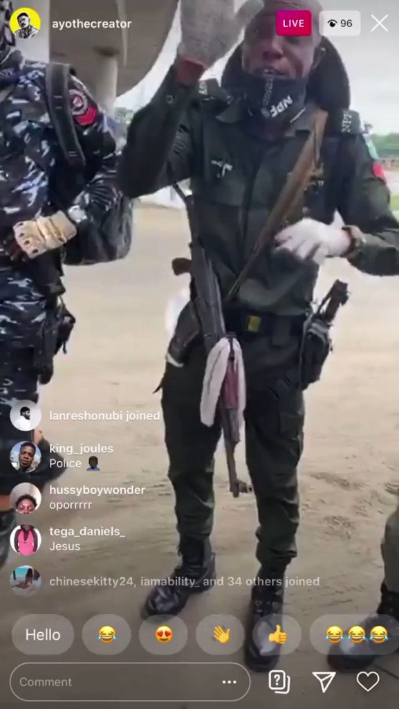 Ayo the creator was assaulted by police officers