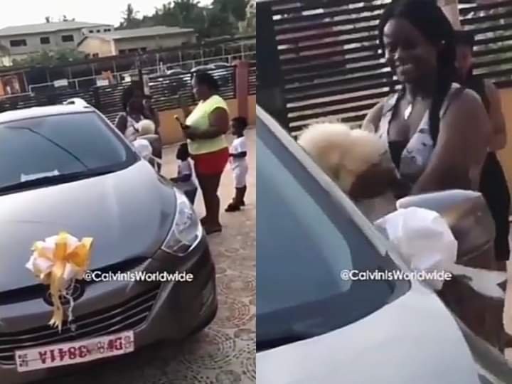 The woman gifted her daughter a car