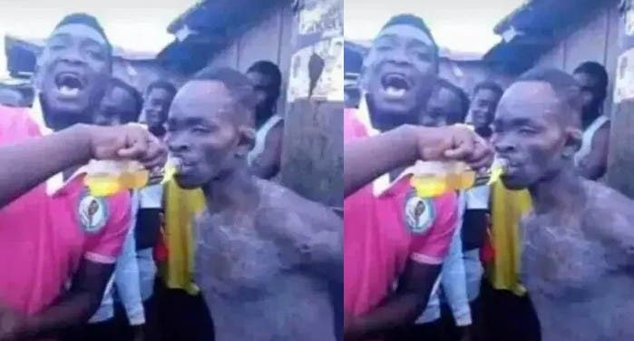 The thief revived with a drink in Ghana