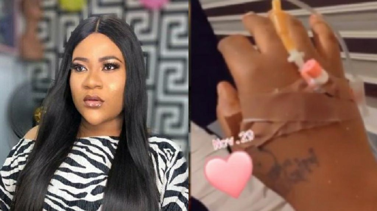 Nkechi Blessing hospitalized after collapsing on set