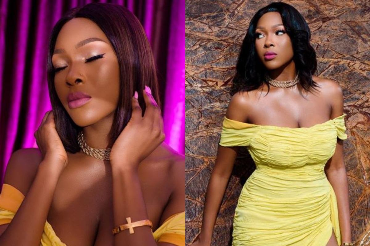 Vee stuns in yellow outfit