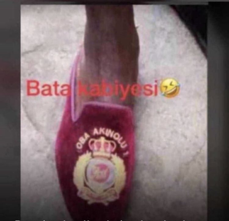 Protester spotted wearing Oba of Lagos shoes