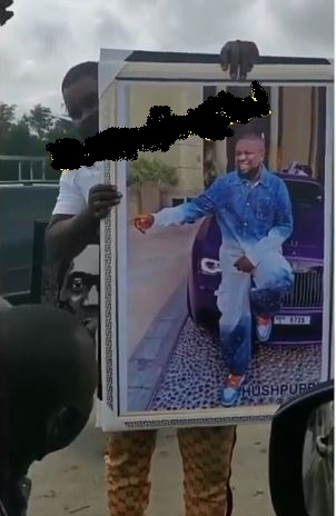 The portrait of the suspected fraudster is up for sale at a whopping N30,000