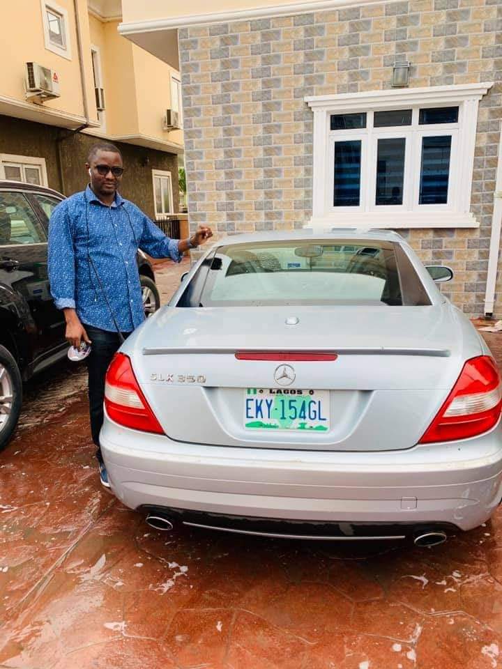 Psalm Okpe shows off his new expensive toy