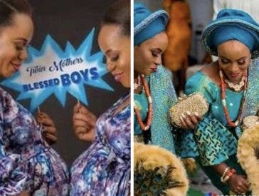 The twin sisters welcome baby boys days apart