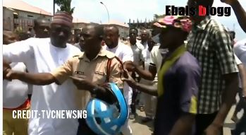 The FRSC officer after he was nearly lynched