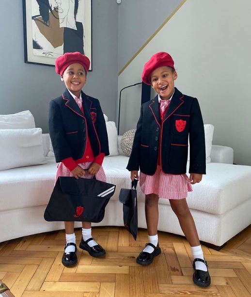 Mikel shares photos of his daughters on their first day at school