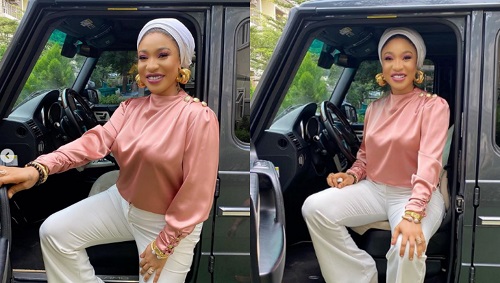 Controversial Nigerian actress, Tonto Dikeh is a happy woman after getting herself a brand new ride. 