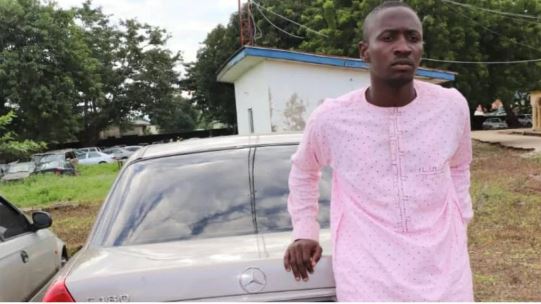 The suspected POS fraudster after his arrest