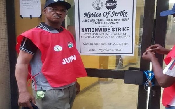 Judicial Staff Union of Nigeria shut court