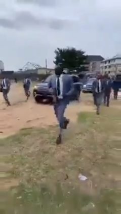 Pastor storms church with armed security and long convoy