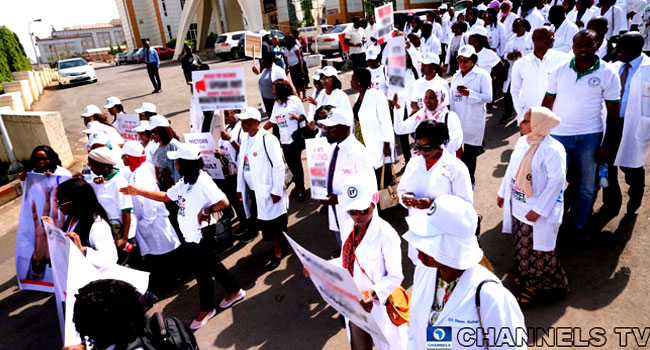 Resident doctors protest