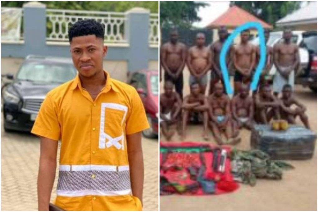 Elivis Okafor paraded as ESN member by the police in Imo