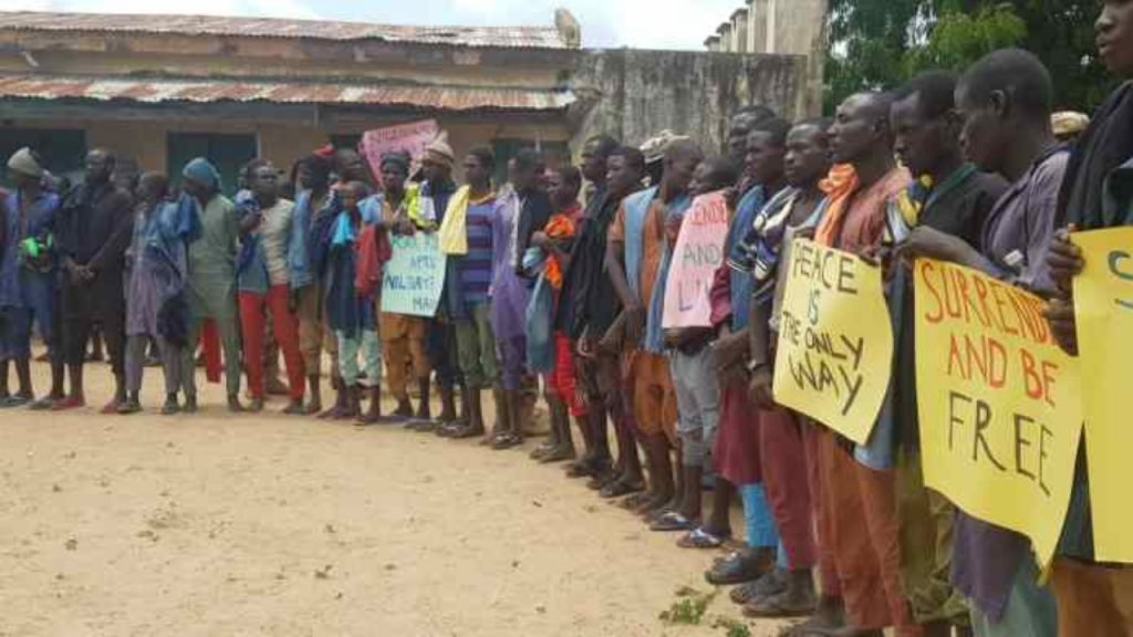 Boko Haram terrorists who surrendered