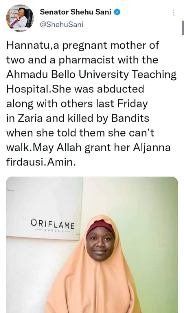 How Bandits Killed Abducted Pregnant Woman In Kaduna For Saying She Could  Not Walk – Shehu Sani Reveals