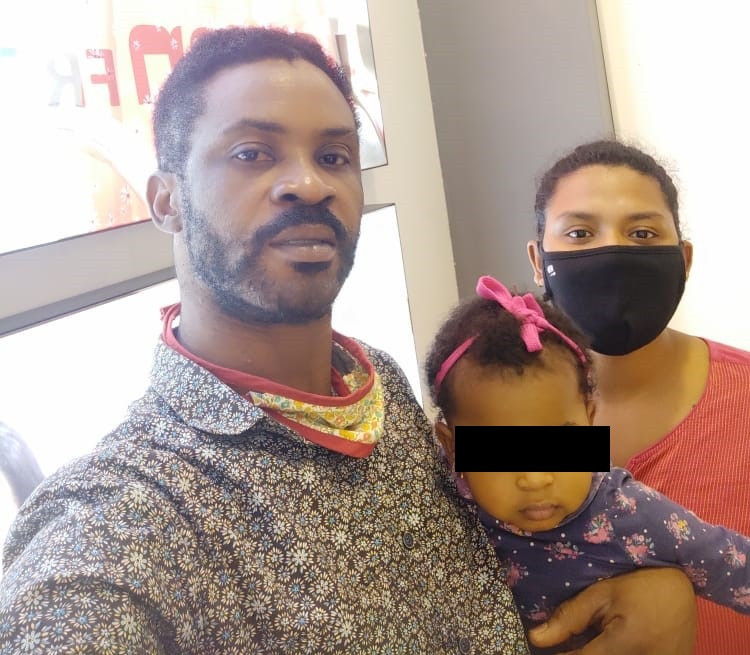 Akuete and his family