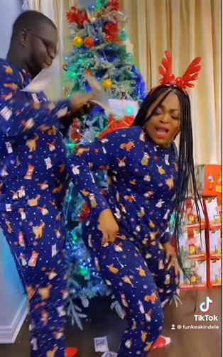 Funke and husband celebrate Christmas in style