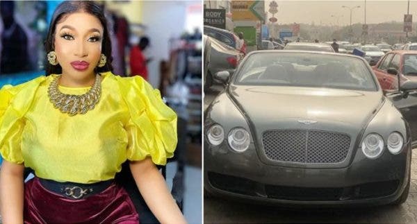 Tonto Dikeh acquires an expensive Bentley