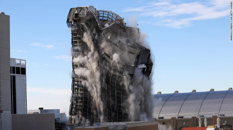 Trump tower demolished