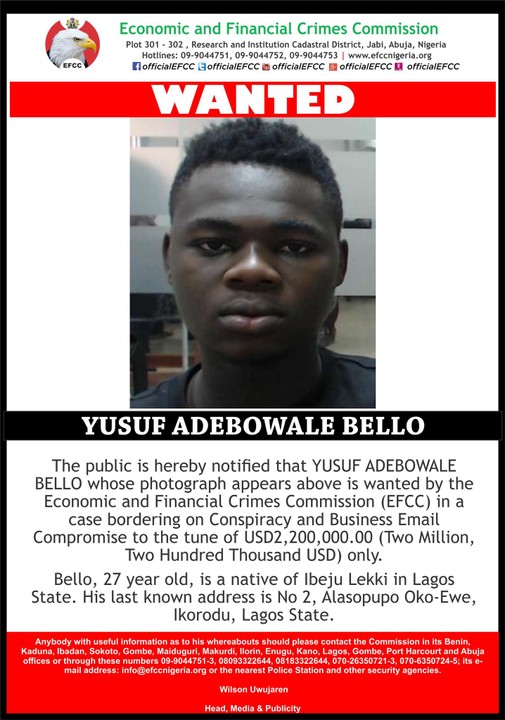 Adebowale declared wanted by EFCC