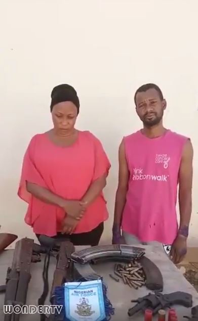 The lady and her lover, Ikechukwu John caught during robbery operation