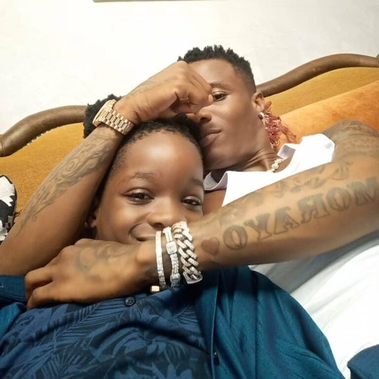 Boluwatife and his dad, Wizkid