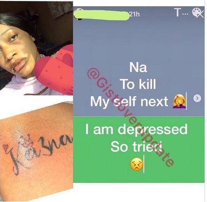 The lady tried to end her life after being slammed on social media