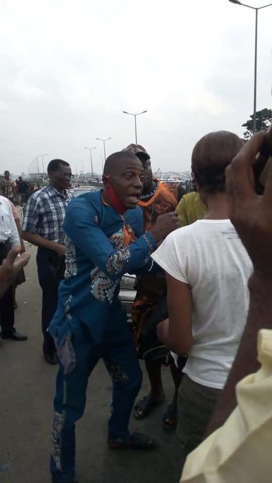 The thief after he was caught