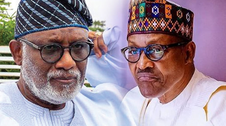 Akeredolu and Muhammadu Buhari