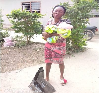 The mother of the children arrested by the police