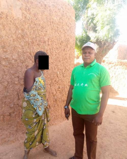 The woman rescued after being chained by her family members