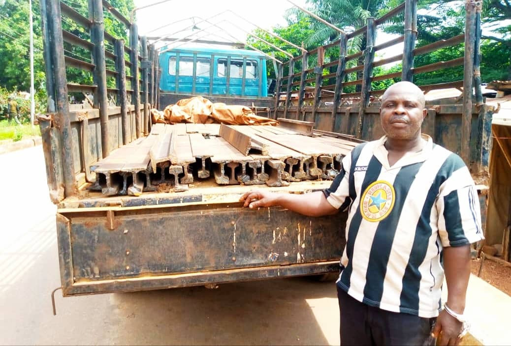 Railway track vandals