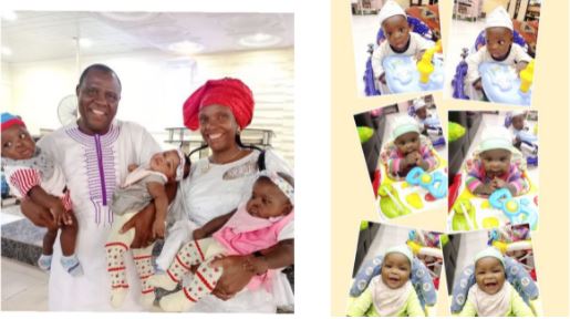 The man welcomed triplets with wife after 15 years of waiting