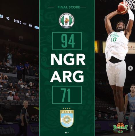 Team Nigeria defeats Argentina