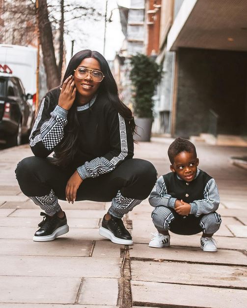 Tiwa and son