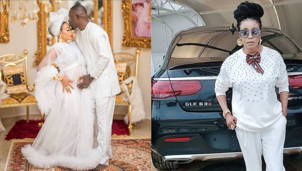 The car was given to her as a 'push' gift by her husband.