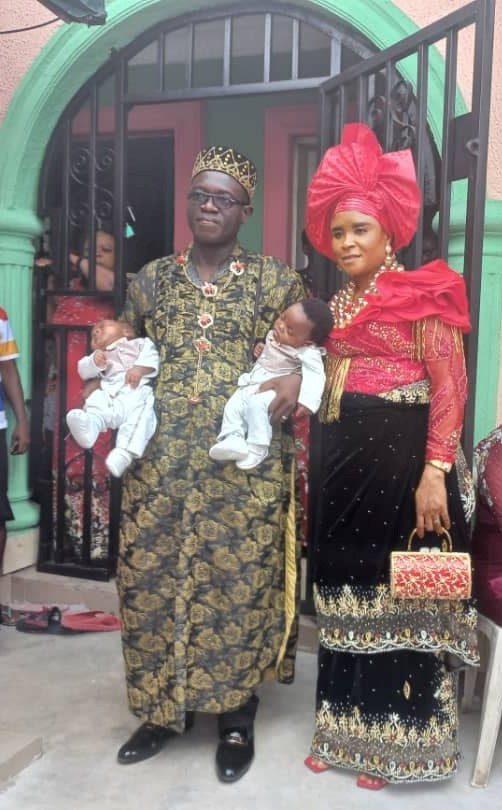 The couple welcome twins after 16 years