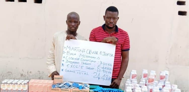 Suspects arrested for supplying drugs to bandits