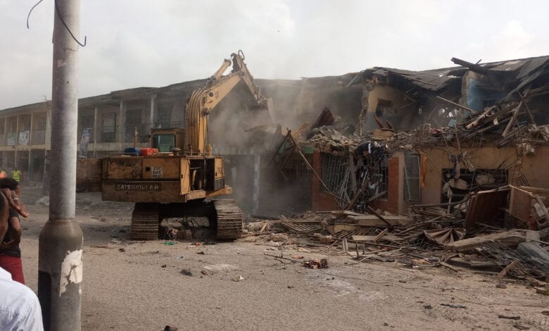 Agboju market demolished in Lagos state