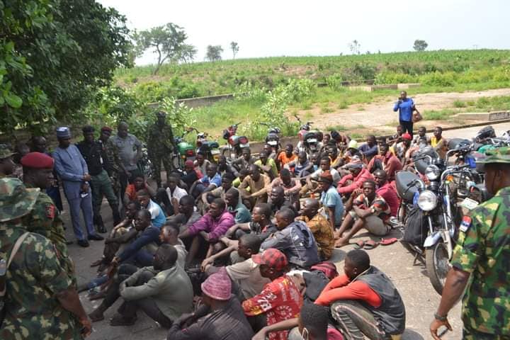 The Nasarawa youths apprehended by the army