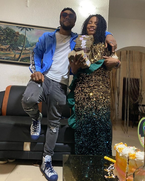 Charles Okocha and mother
