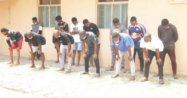 Fraudsters caught in Lagos