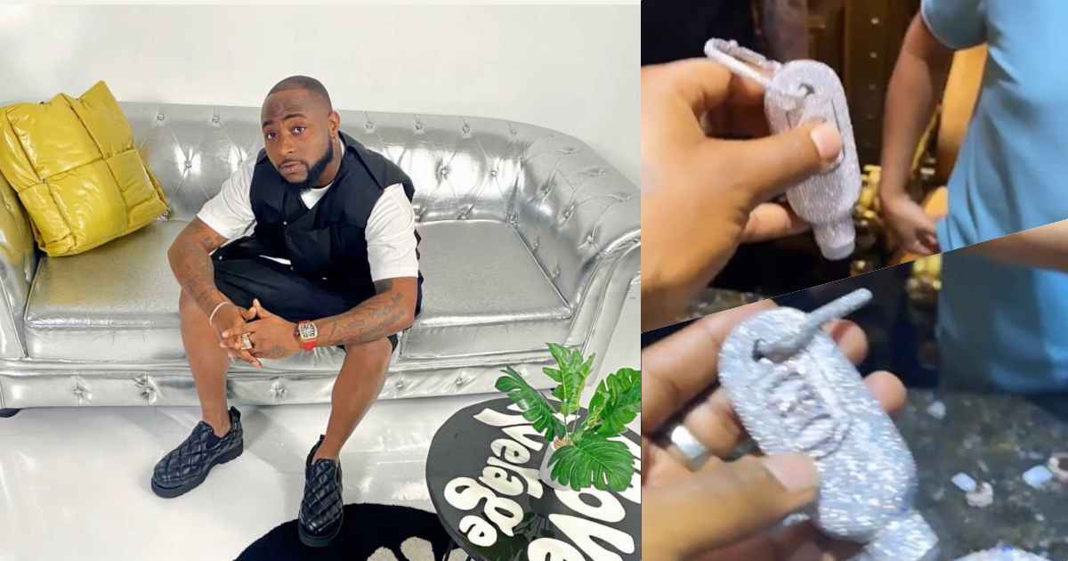 Davido spent millions to buy a diamond hand sanitizer