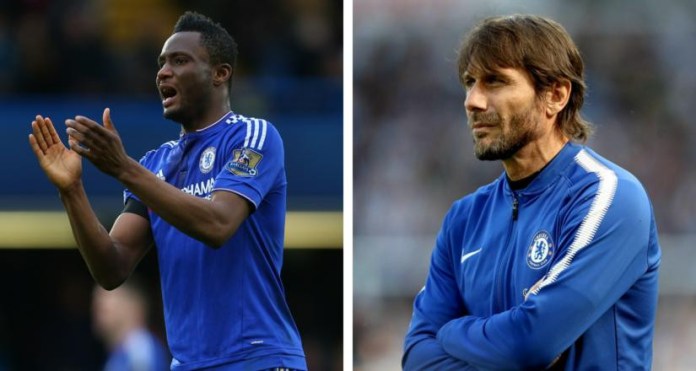 Mikel Obi and Antonio Conte