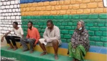 The kidnappers after they were arrested