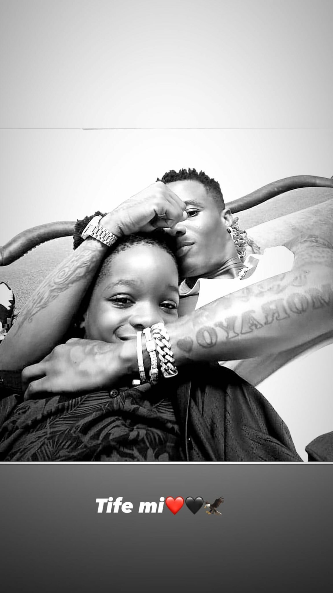 Wizkid and son, Boluwatife