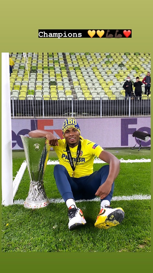 Chukwueze wins Europa Cup with Villareal