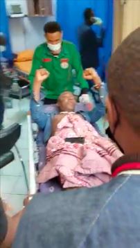 Sowore on hospital bed
